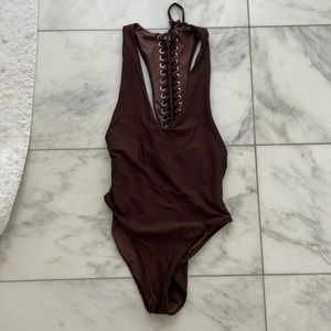Baomar lace up bathing suit